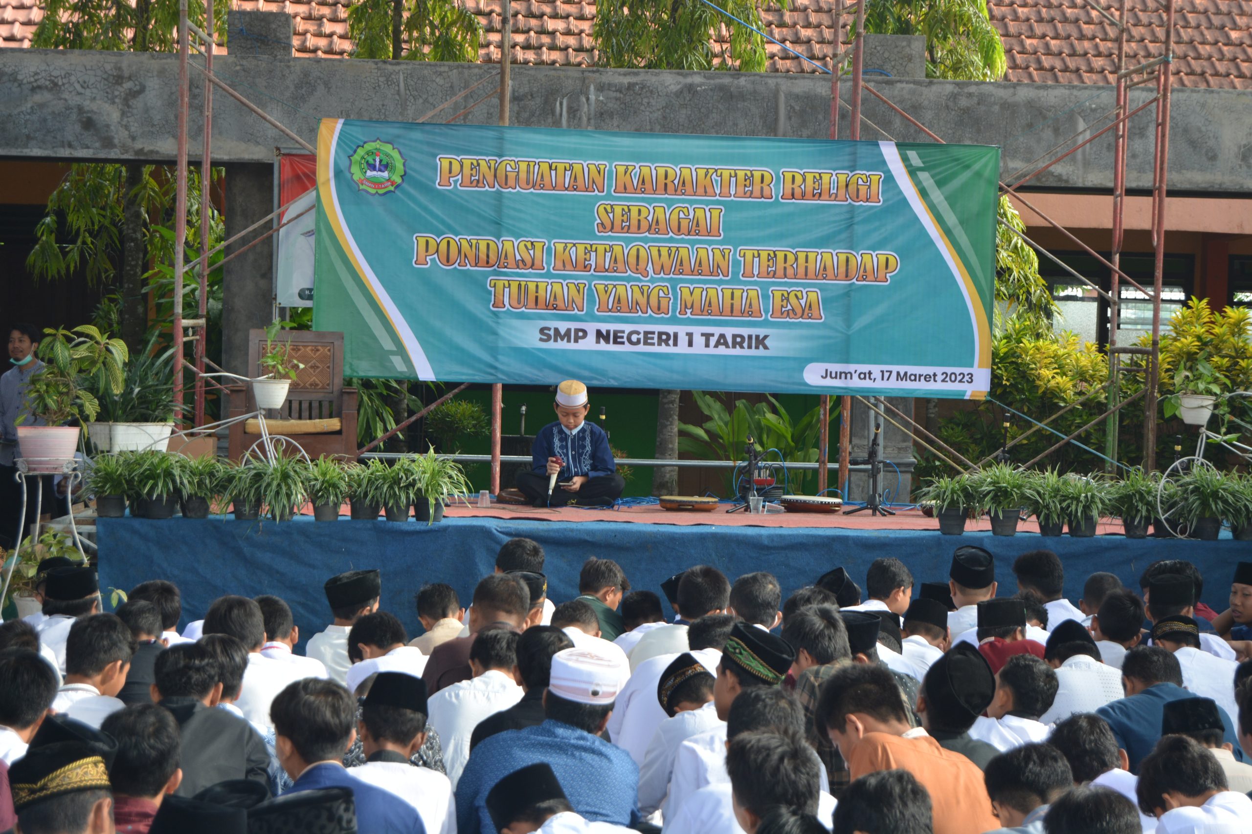 Peringatan Isra Miraj Tahun 2023 di SMPN 1 Tarik