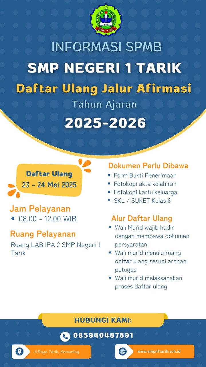 DAFTAR ULANG JALUR AFIRMASI